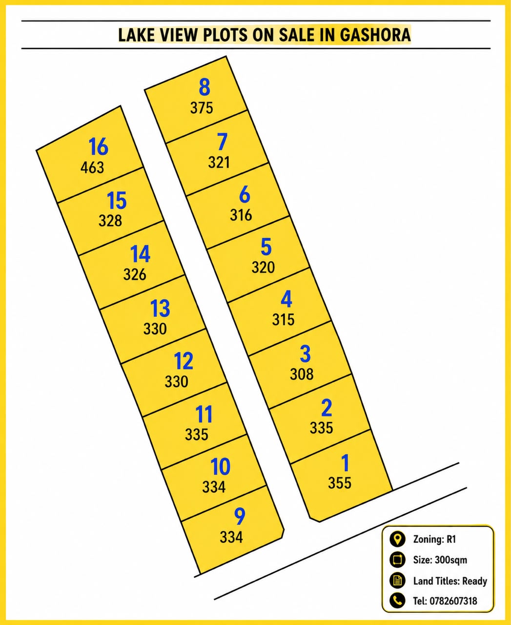 Plots for sale in Bugesera