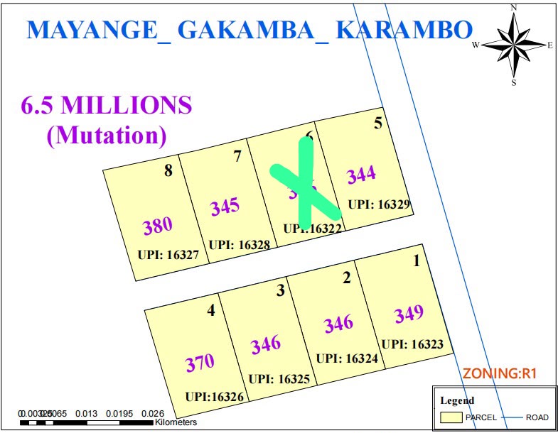 Plot for sale in Mayange